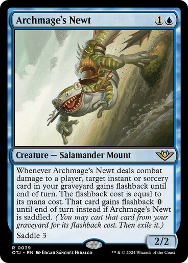 Magic the Gathering Archmage&#39;s Newt Outlaws of Thunder Junction