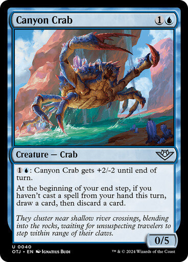 Magic the Gathering Canyon Crab Outlaws of Thunder Junction