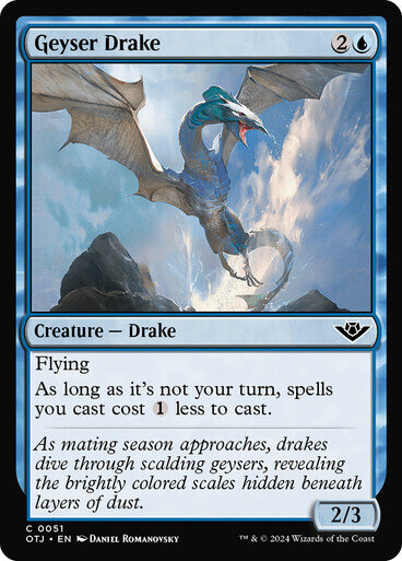 Magic the Gathering Geyser Drake Outlaws of Thunder Junction