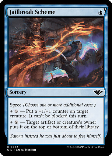 Magic the Gathering Jailbreak Scheme Outlaws of Thunder Junction