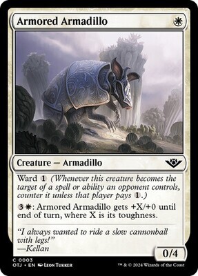 Magic the Gathering Armored Armadillo Outlaws of Thunder Junction