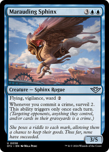 Magic the Gathering Marauding Sphinx Outlaws of Thunder Junction