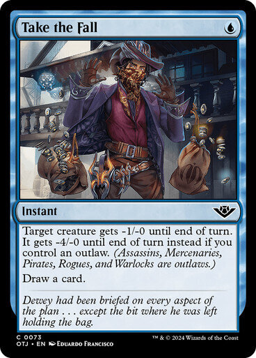Magic the Gathering Take the Fall Outlaws of Thunder Junction