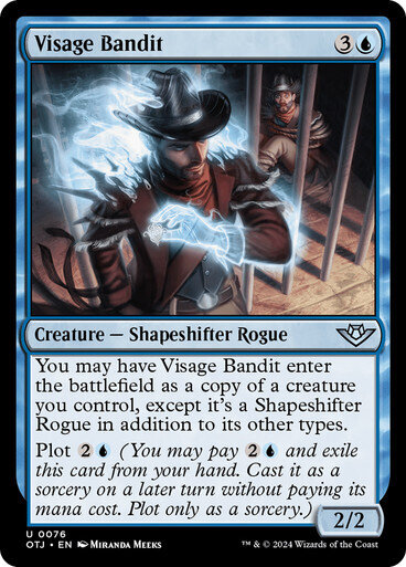 Magic the Gathering Visage Bandit Outlaws of Thunder Junction