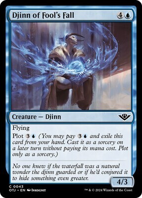 Magic the Gathering Djinn of Fool&#39;s Fall Outlaws of Thunder Junction