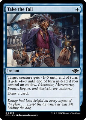 Magic the Gathering Take the Fall Outlaws of Thunder Junction