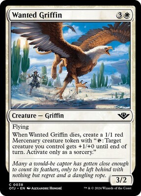 Magic the Gathering Wanted Griffin Outlaws of Thunder Junction