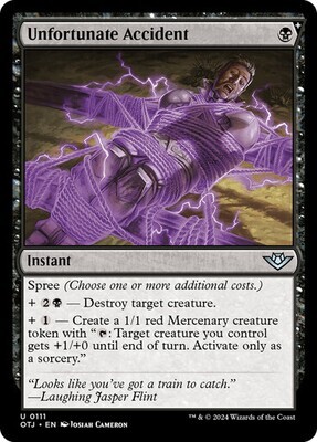 Magic the Gathering Unfortunate Accident Outlaws of Thunder Junction