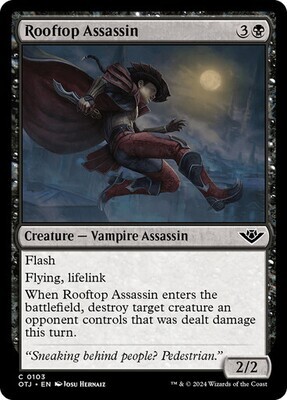 Magic the Gathering Rooftop Assassin Outlaws of Thunder Junction