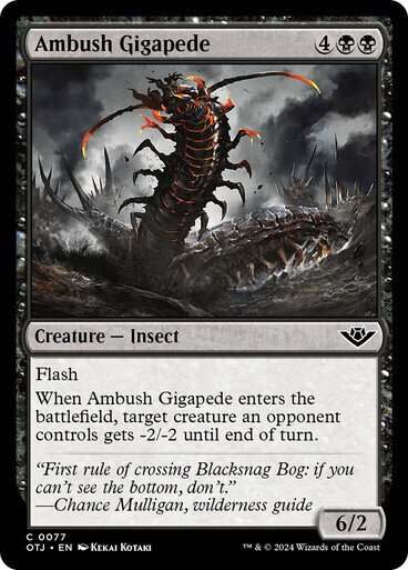 Magic the Gathering Ambush Gigapede Outlaws of Thunder Junction