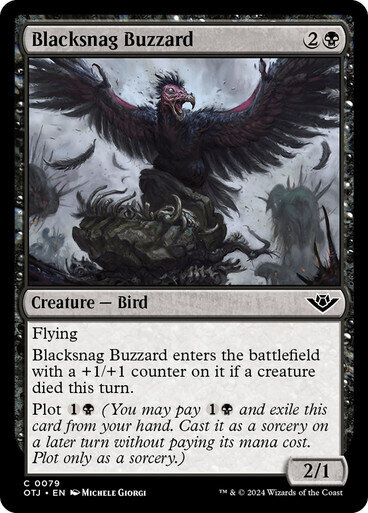 Magic the Gathering Blacksnag Buzzard Outlaws of Thunder Junction