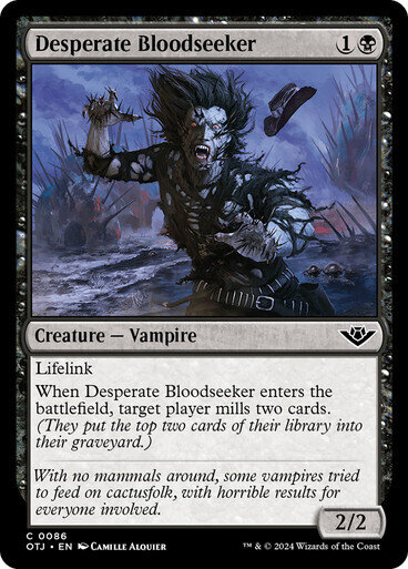 Magic the Gathering Desperate Bloodseeker Outlaws of Thunder Junction