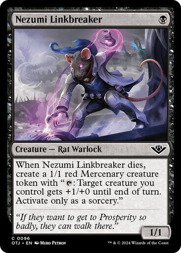 Magic the Gathering Nezumi Linkbreaker Outlaws of Thunder Junction