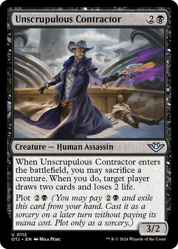 Magic the Gathering Unscrupulous Contractor Outlaws of Thunder Junction