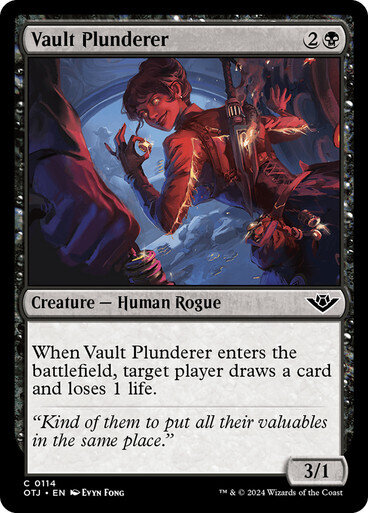Magic the Gathering Vault Plunderer Outlaws of Thunder Junction