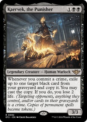 Magic the Gathering Kaervek, the Punisher Outlaws of Thunder Junction