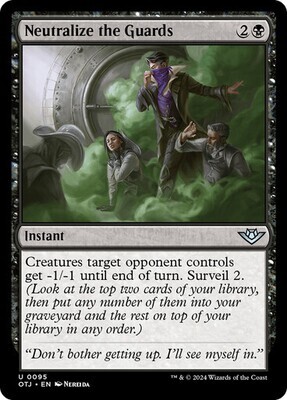 Magic the Gathering Neutralize the Guards Outlaws of Thunder Junction