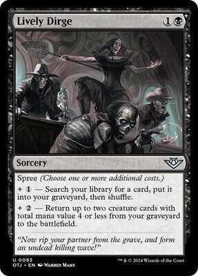Magic the Gathering Lively Dirge Outlaws of Thunder Junction