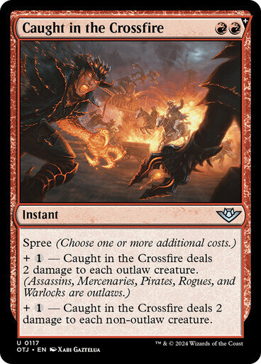 Magic the Gathering Caught in the Crossfire Outlaws of Thunder Junction