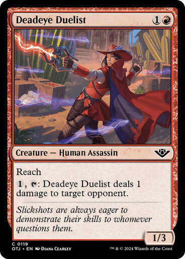 Magic the Gathering Deadeye Duelist Outlaws of Thunder Junction