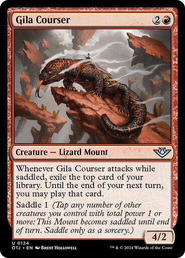 Magic the Gathering Gila Courser Outlaws of Thunder Junction