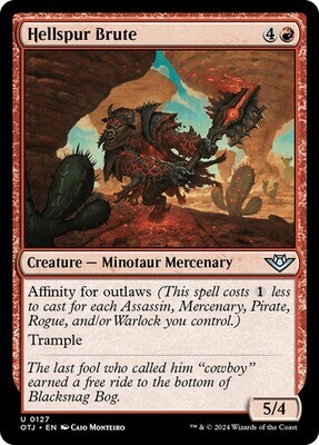 Magic the Gathering Hellspur Brute Outlaws of Thunder Junction