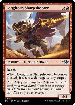 Magic the Gathering Longhorn Sharpshooter Outlaws of Thunder Junction