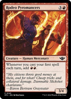 Magic the Gathering Rodeo Pyromancers Outlaws of Thunder Junction