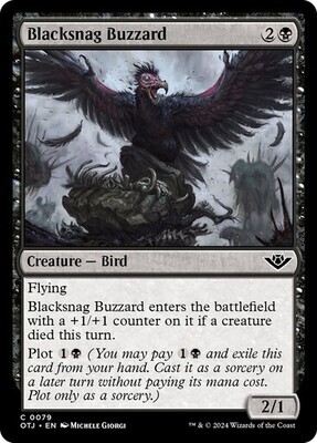 Magic the Gathering Blacksnag Buzzard Outlaws of Thunder Junction