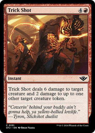 Magic the Gathering Trick Shot Outlaws of Thunder Junction