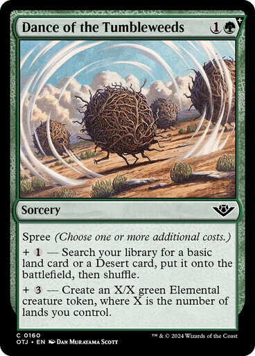 Magic the Gathering Dance of the Tumbleweeds Outlaws of Thunder Junction