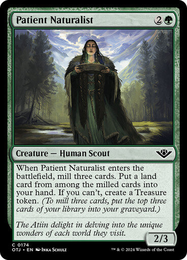 Magic the Gathering Patient Naturalist Outlaws of Thunder Junction