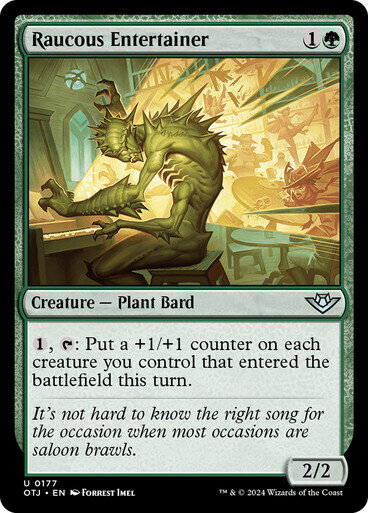 Magic the Gathering Raucous Entertainer Outlaws of Thunder Junction