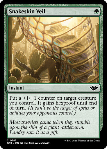 Magic the Gathering Snakeskin Veil Outlaws of Thunder Junction