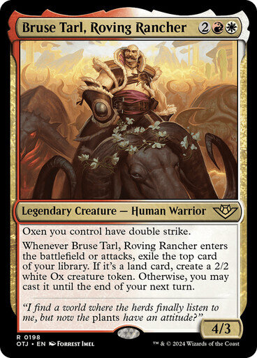 Magic the Gathering Bruse Tarl, Roving Rancher Outlaws of Thunder Junction