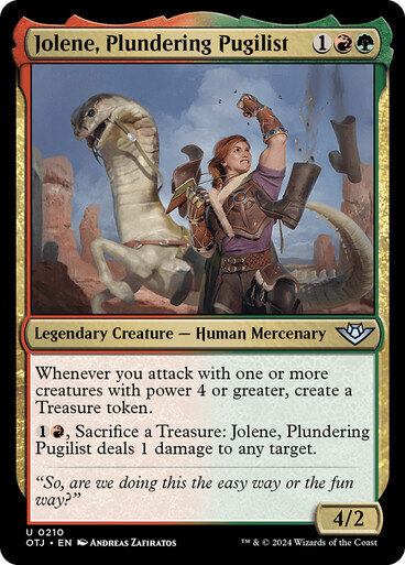 Magic the Gathering Jolene, Plundering Pugilist Outlaws of Thunder Junction