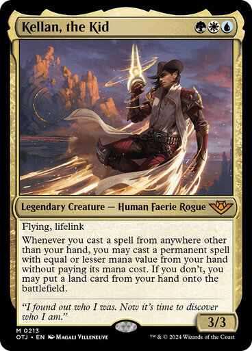 Magic the Gathering Kellan, the Kid Outlaws of Thunder Junction
