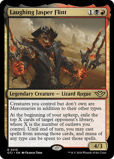 Magic the Gathering Laughing Jasper Flint Outlaws of Thunder Junction