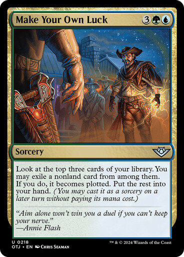 Magic the Gathering Make Your Own Luck Outlaws of Thunder Junction