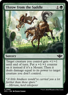 Magic the Gathering Throw from the Saddle Outlaws of Thunder Junction