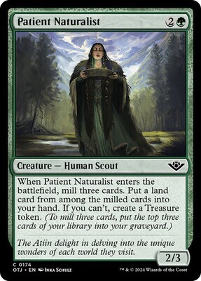 Magic the Gathering Patient Naturalist Outlaws of Thunder Junction