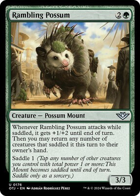 Magic the Gathering Rambling Possum Outlaws of Thunder Junction