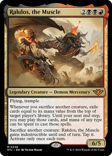 Magic the Gathering Rakdos, the Muscle Outlaws of Thunder Junction