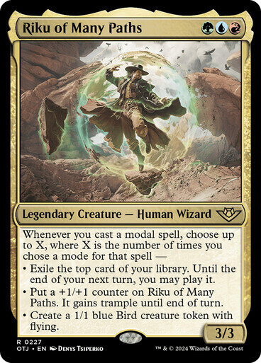 Magic the Gathering Riku of Many Paths Outlaws of Thunder Junction