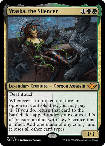 Magic the Gathering Vraska, the Silencer Outlaws of Thunder Junction
