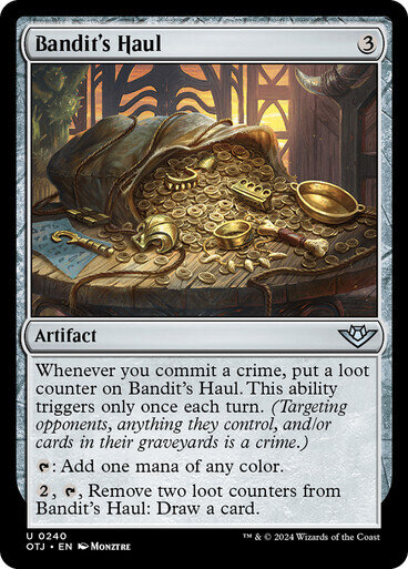 Magic the Gathering Bandit&#39;s Haul Outlaws of Thunder Junction