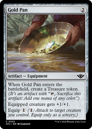 Magic the Gathering Gold Pan Outlaws of Thunder Junction