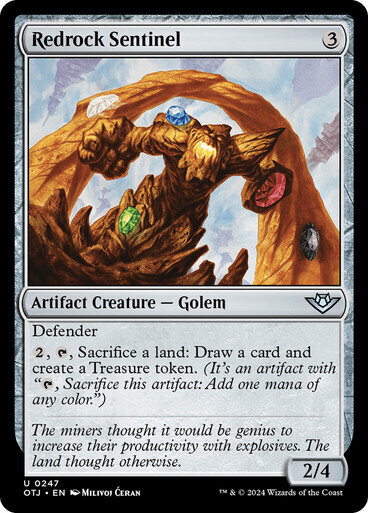 Magic the Gathering Redrock Sentinel Outlaws of Thunder Junction
