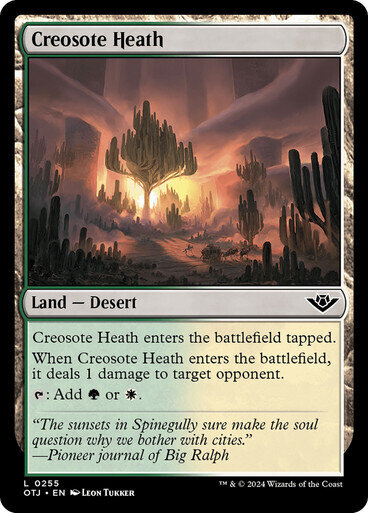 Magic the Gathering Creosote Heath Outlaws of Thunder Junction