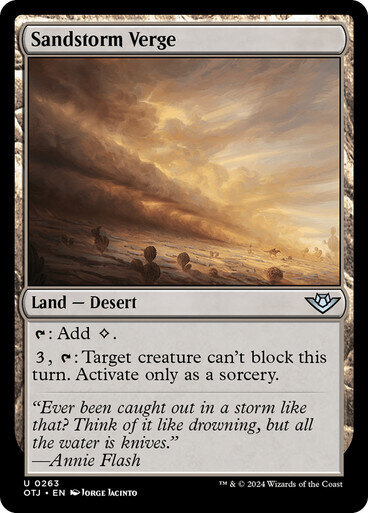 Magic the Gathering Sandstorm Verge Outlaws of Thunder Junction